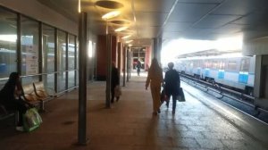 Станция метро Кунцевская интерьер, пассажиры, поезда Синяя (Арбатско-Покровская) Линия Фрагмент 7