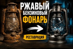 Реставрация ржавой бензиновой лампы FireFly