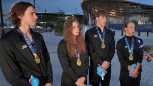 Россияне - первые на Чемпионате Европы по водным видам спорта.