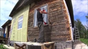 Утепление дома из бруса. часть 1 (Киров 2021г)