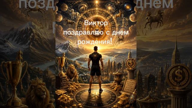 Виктор с днем рождения весёлая песня. Для Викторов рождённых под знаком Льва