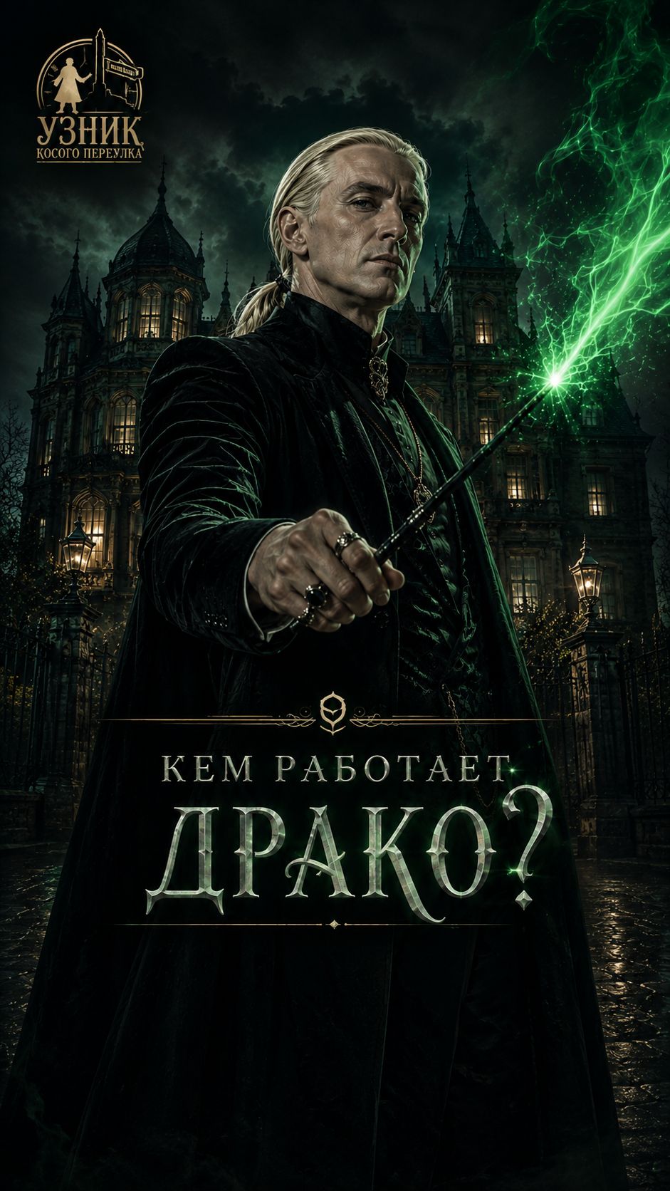 Кем работает Драко?