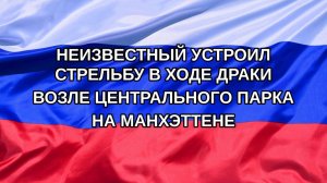 |Н. РФ| Неизвестный устроил стрельбу в ходе драки возле Центрального парка на Манхэттене