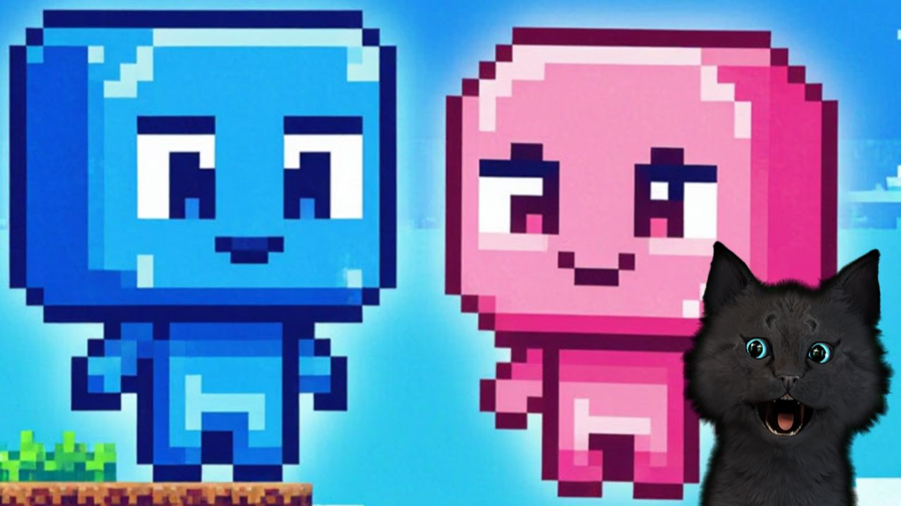 Супер Кот Level Maker Синий и Розовый #1 🐱