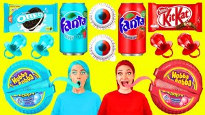 Красная еда vs Синяя еда Челлендж # Смешные Моменты с Fun Challenge