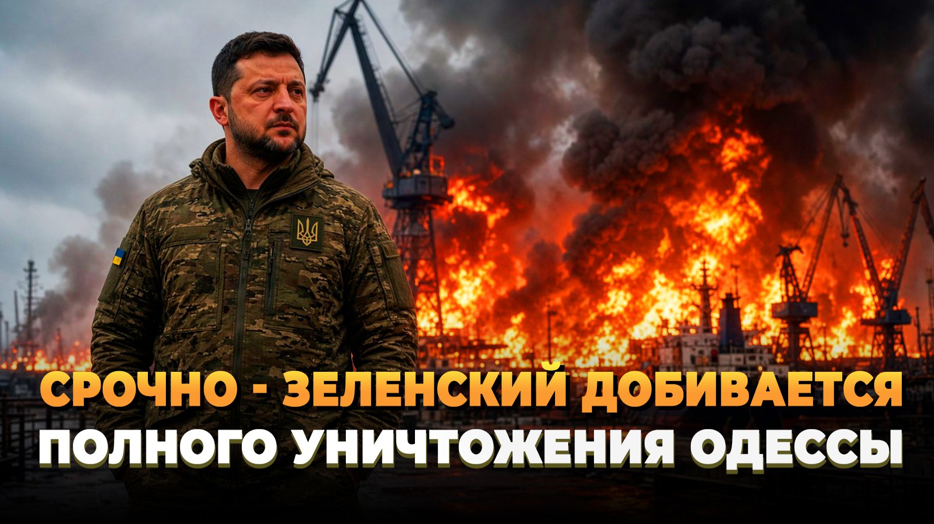 Зеленский добивается полного уничтожения Одессы - Новости