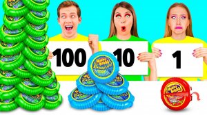 100 Слоев Еды Челлендж # Смешные Челленджи с Едой от Fun Challenge