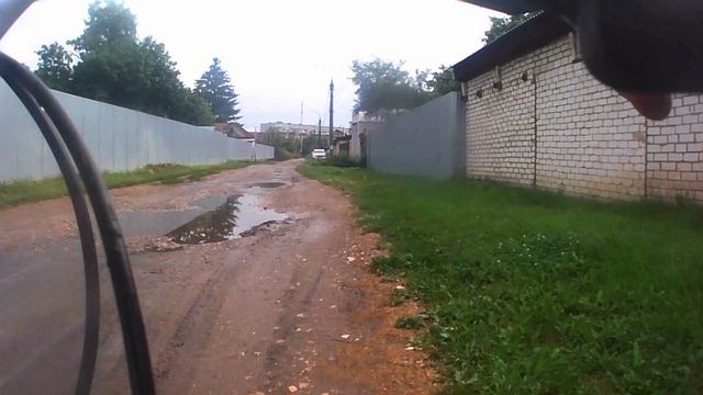 утренняя вело прогулка с сыном