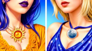 Преображение одного цвета челлендж! Девушка День vs Девушка Ночь!