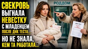 СВЕКРОВЬ ВЫГНАЛА НЕВЕСТКУ С МЛАДЕНЦЕМ ПОСЛЕ ДНК-ТЕСТА… НО НЕ ЗНАЛА, КЕМ ТА РАБОТАЛА