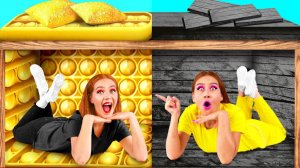 Секретный Домик Под Кроватью # Богатая vs Бедная Сумасшедший Челлендж от Fun Challenge