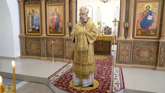 Проповедь митрополита Леонтия после чина Великого освящения Трехсвятительского храма