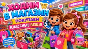 ХОДИМ В МАГАЗИН🥳ПОКУПАЕМ ВЕЩИ😝#детям #магазин #покупки #игры #развлечения #панда #девочкам #малыш