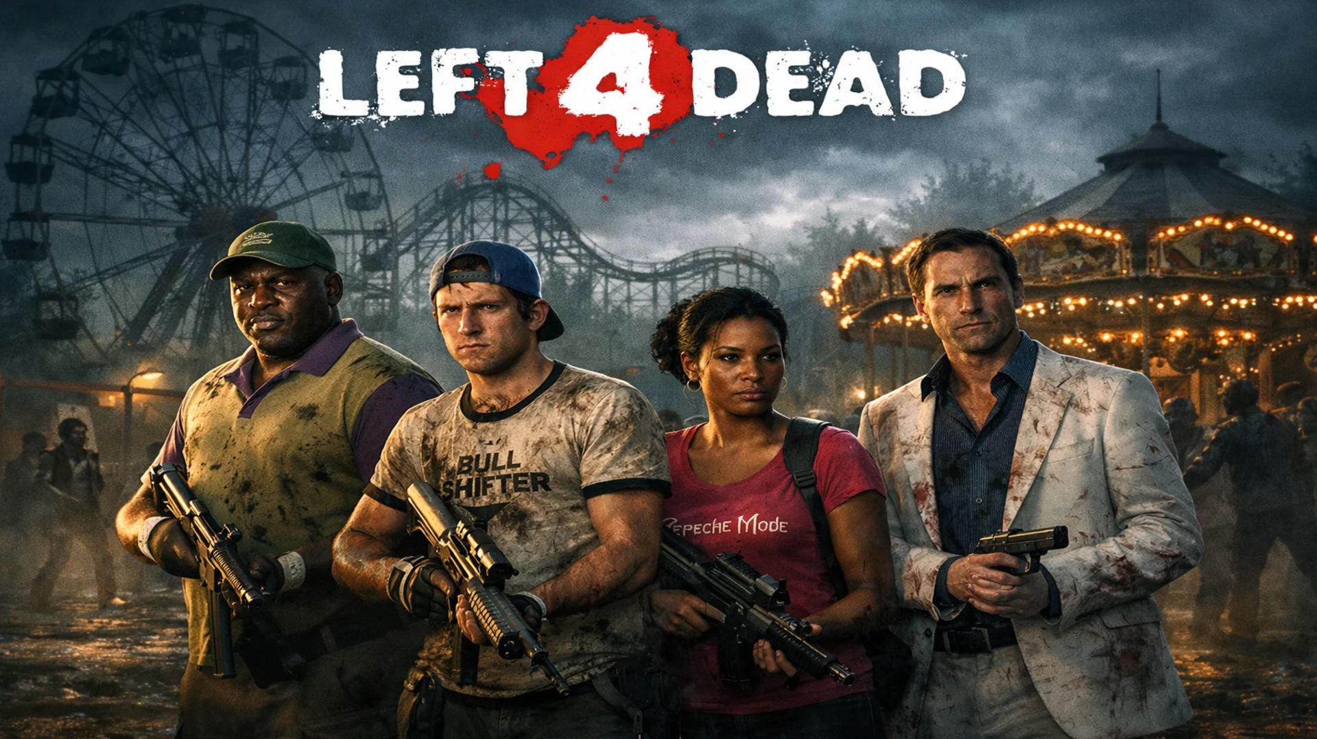 Left 4 Dead 2. Карта Мрачный карнавал. На эксперте. Вдвоём. 01.10.25.