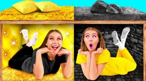 Секретный Домик Под Кроватью # Богатая vs Бедная Смешные Cитуации от Fun Challenge
