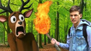 БИТВА Олень МОНСТР VS Супер Тима? КТО ПОБЕДИТ? 99 ночей в лесу в Роблокс в реальной жизни