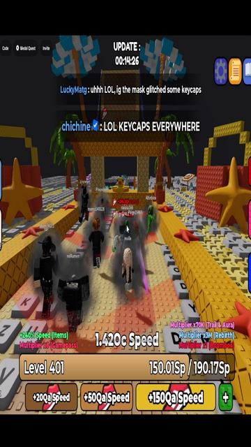 Летняя админ дорожка и ивент пиццы на админ абьюзе в +1 Speed Keyboard Escape