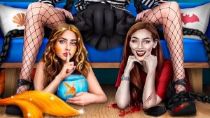 Уэнсдей Аддамс vs вампир vs Барби! Экстремальные прятки челлендж!