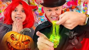 Распаковка угощений на Helloween
