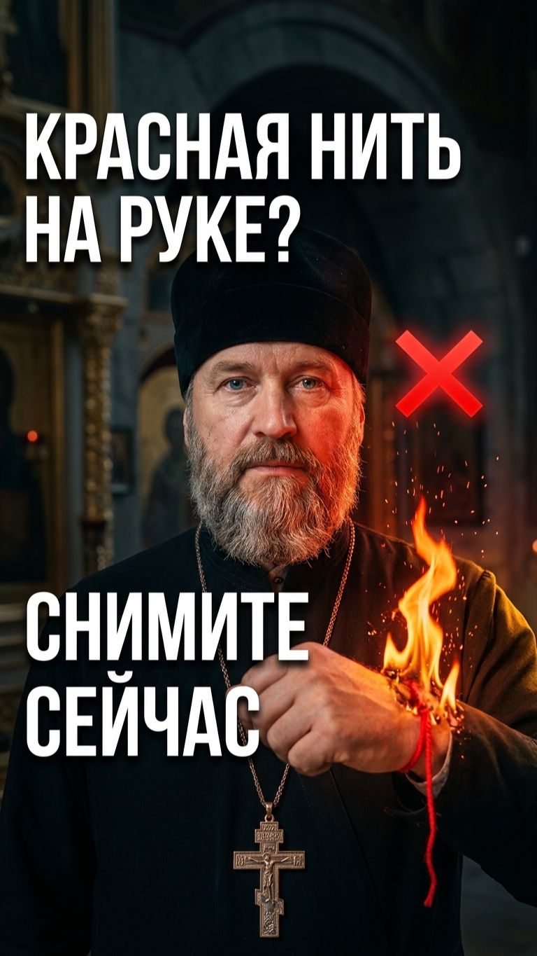 🙏 Красная нить от сглаза: почему православному её нельзя носить