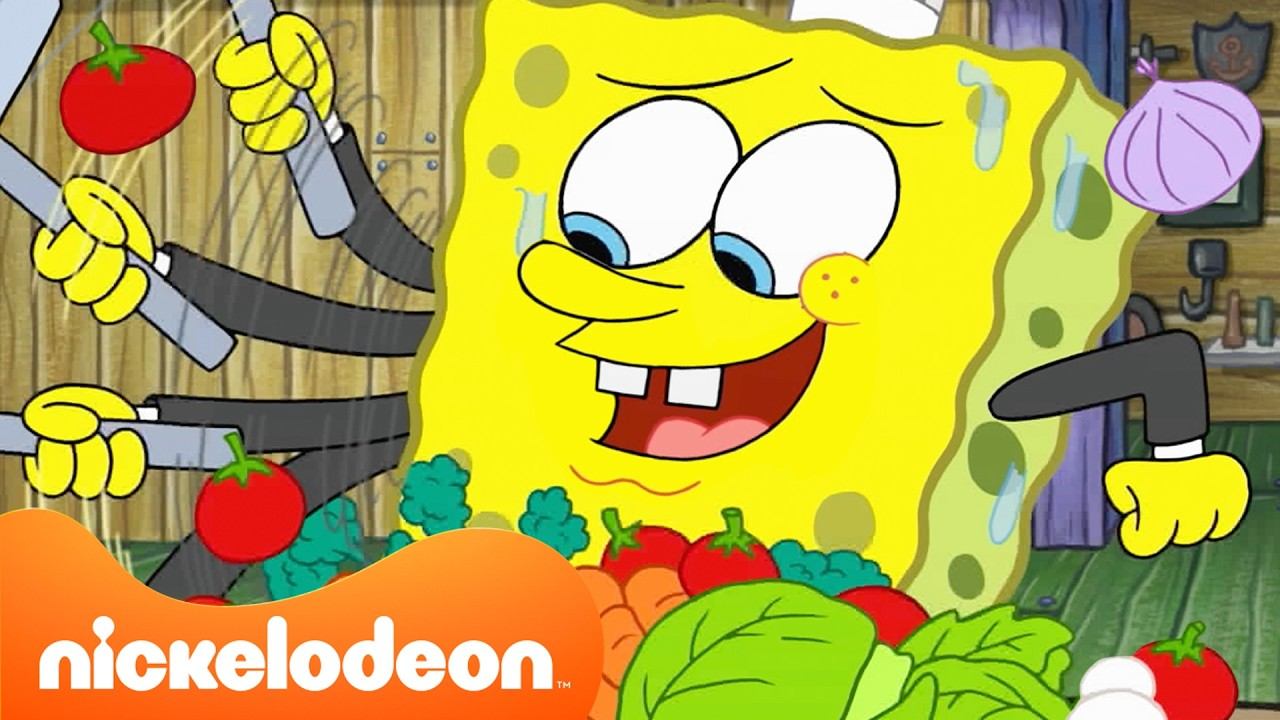 Губка Боб готовит всё, КРОМЕ крабсбургеров  | 10 минут | Nickelodeon Cyrillic