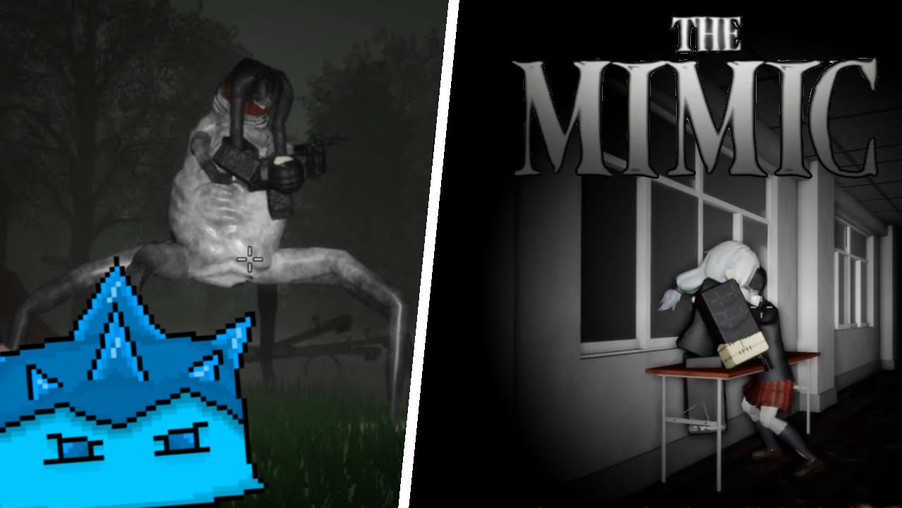 VladSkorp ИГРАЕТ в ХОРРОР с ОГРОМНЫМ ПАУКОМ - ROBLOX THE MIMIC