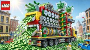 Я построил ГИГАНТСКИЙ станок из LEGO, который нарезает 1 000 000 огурцов 🥒