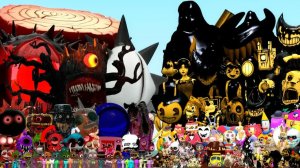 Все фазы 1-9 SPRUNKI INCREDIBOX против BENDY, DIGITAL CIRCUS, DARK DECEPTION (Garry's Mod)