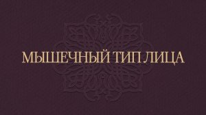 Мышечный тип лица