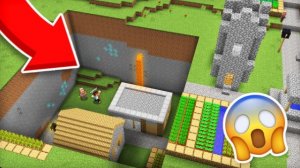 ПОЧЕМУ ЭТА ЧАСТЬ ДЕРЕВНИ ПРОВАЛИЛАСЬ ПОД ЗЕМЛЮ В МАЙНКРАФТ Компот Minecraft [get-save.com]