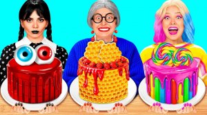 Кулинарный Челлендж# Уэнсдей Против Бабушки # Кухонные Войны от Fun Challenge