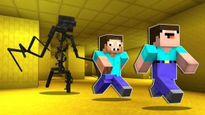 НУБ И ПРО ПОПАЛИ В ЗАКУЛИСЬЕ В МАЙНКРАФТ НУБИК ПРОТИВ МОНСТРОВ БЭКРУМС В MINECRAFT