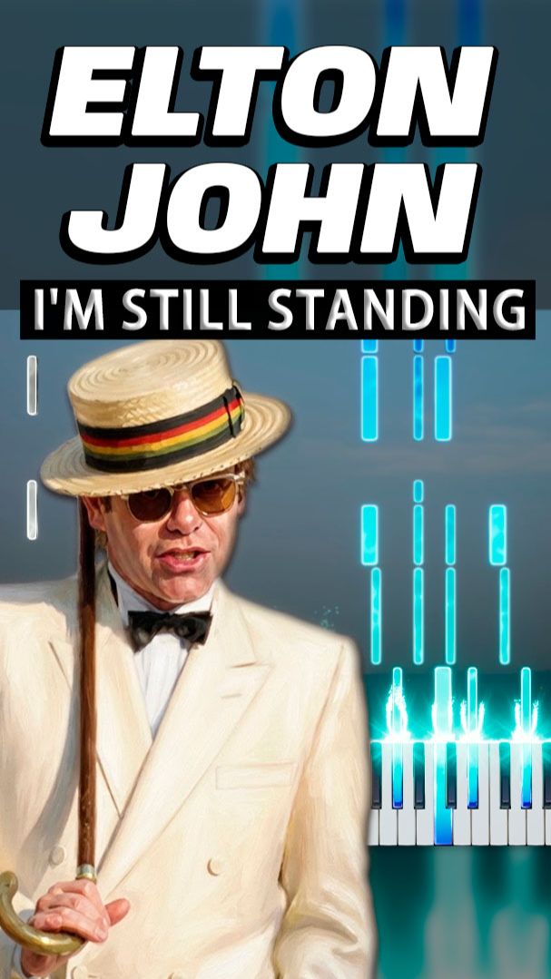 I'm Still Standing (Elton John) 【 Piano / SHORTS 】 #EltonJohn #synthesia #piano
