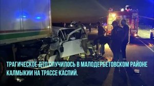 Смертельное ДТП, в котором погибли три человека, произошло 15 августа на трассе «Каспий»