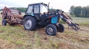 Погода наконец то дала начать уборку овса.
