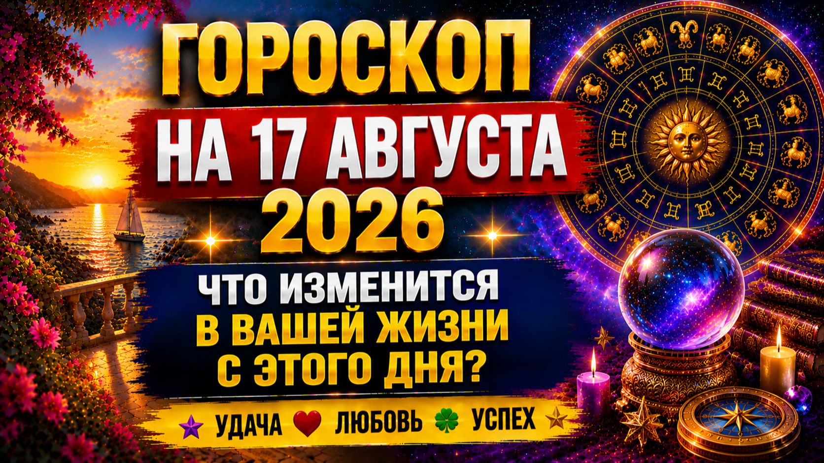Гороскоп на 17 августа 2026 ✨ Что изменится в вашей жизни с этого дня?