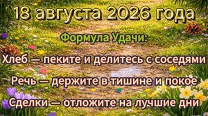 Народные приметы на 18 августа 2026 года