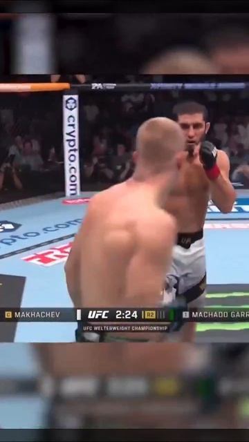 Нокдаун от Ислама Махачева!💪🏻🔥Чемпион!🏆🏆🏆