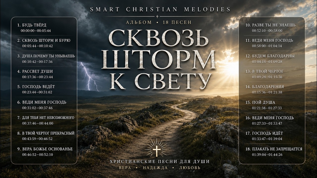 🎵 АЛЬБОМ СКВОЗЬ ШТОРМ К СВЕТУ | Христианские песни для души 🎵