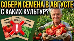 Не покупайте семена весной! Собери в Августе с этих культур - а с этих бесполезно