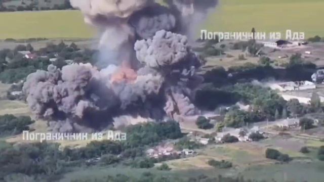 Удар ФАБ-500 по позициям ВСУ в Харьковской области