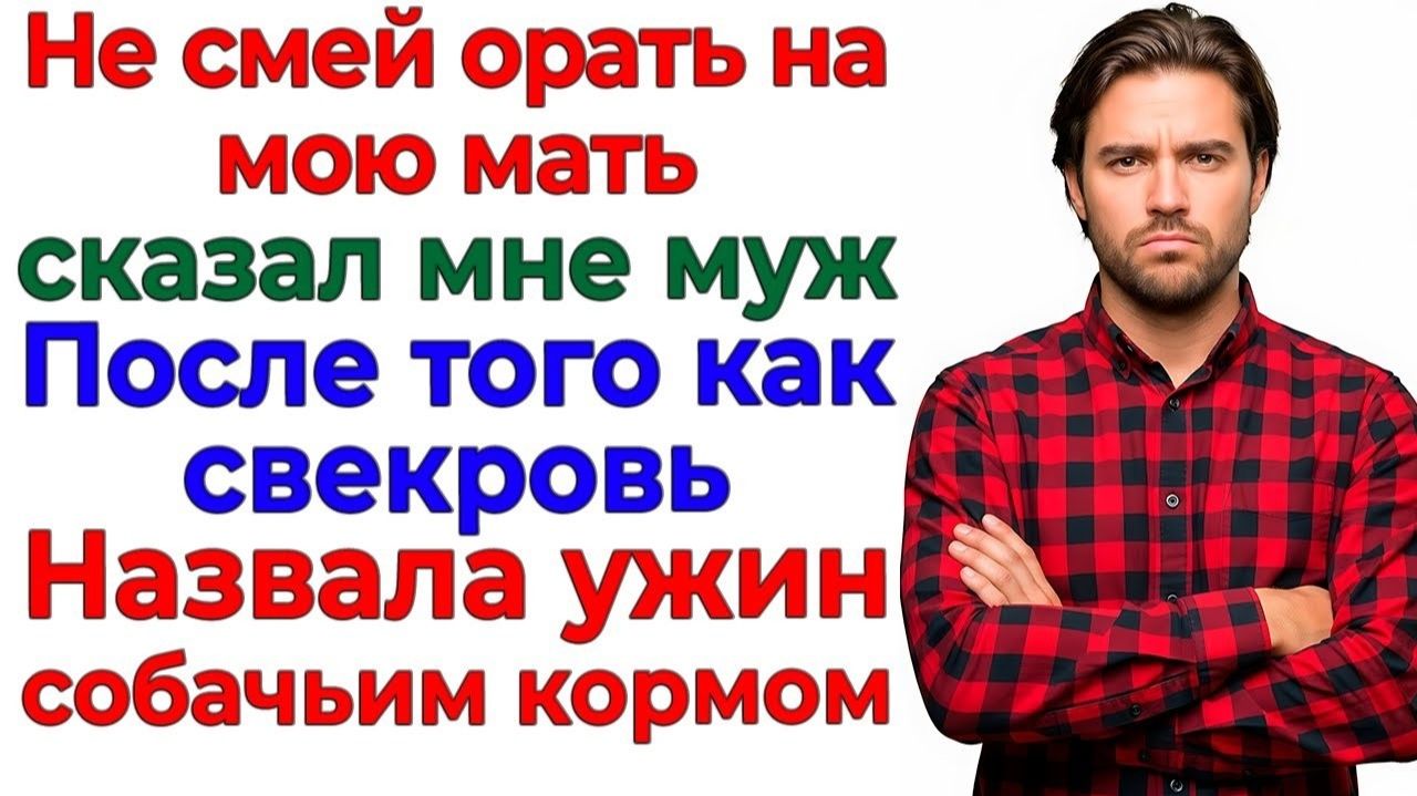 Свекровь назвала мою еду кормом_ Муж остался без жены, дома и корма! интересные рассказы жизненные