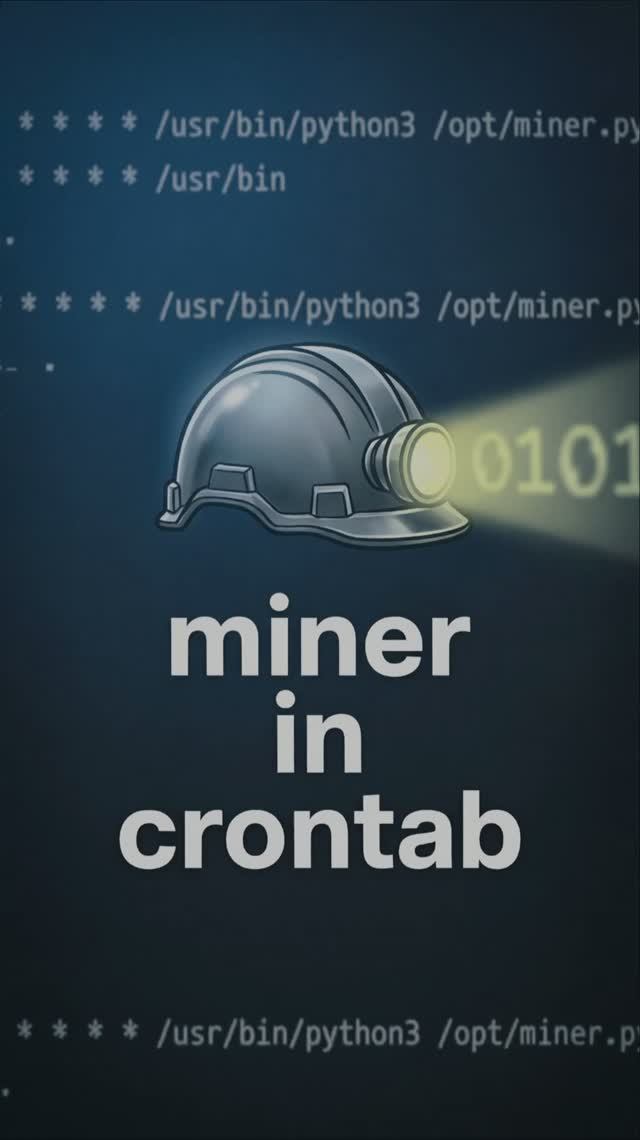 Майнер воскресает после перезагрузки? #miner #security #cron #linux