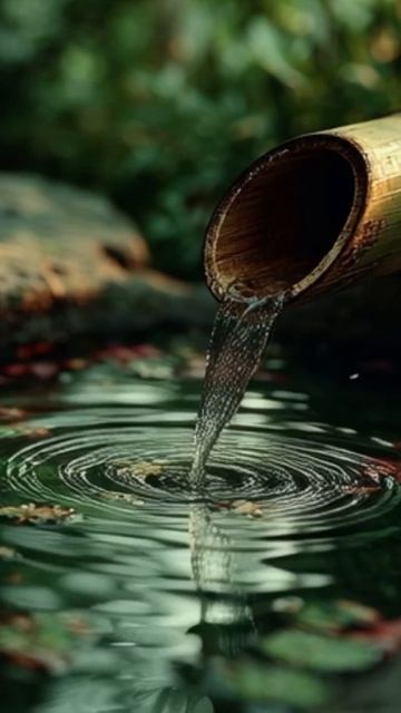 Музыка для сна 🌿 Бамбуковый фонтан, звуки воды и пение птиц