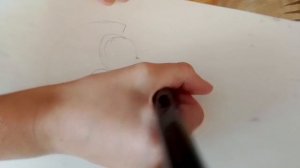 Рисуем тарелку с яблоком и с грушей