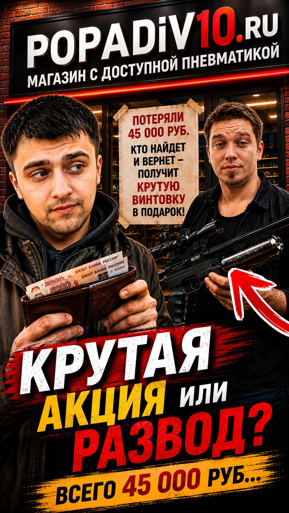 🔥Потеряли 45 000 ₽. Вернёшь деньги — получишь крутую РСР в подарок!