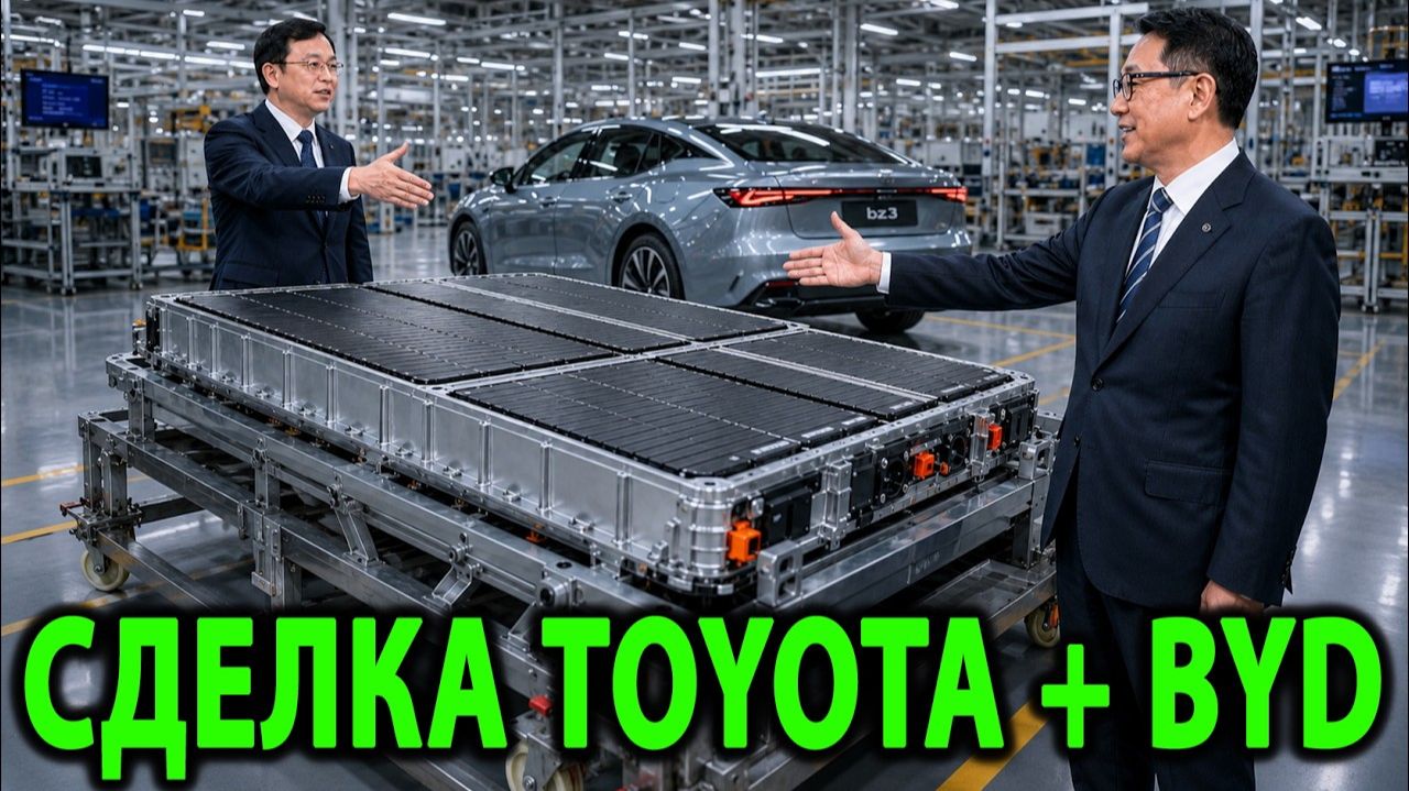 Toyota только что заключила историческую сделку с BYD, которая ужасает всю индустрию электромобилей!