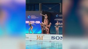 В Будапеште российские юниорки выиграли золото на ЧМ по синхронному плаванию.