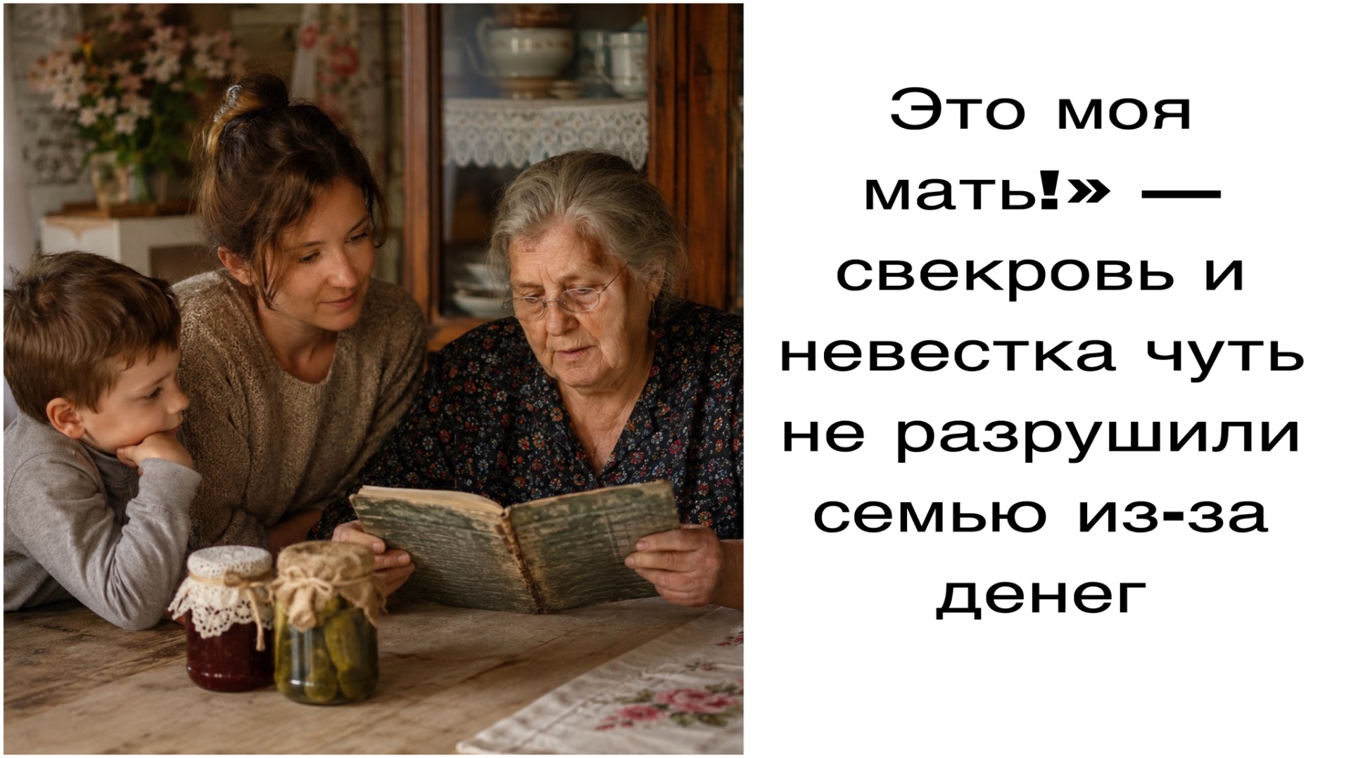 «Это моя мать!» — свекровь и невестка чуть не разрушили семью из-за денег