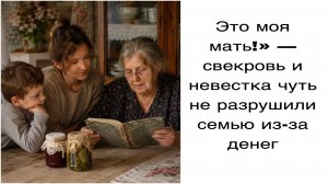 «Это моя мать!» — свекровь и невестка чуть не разрушили семью из-за денег